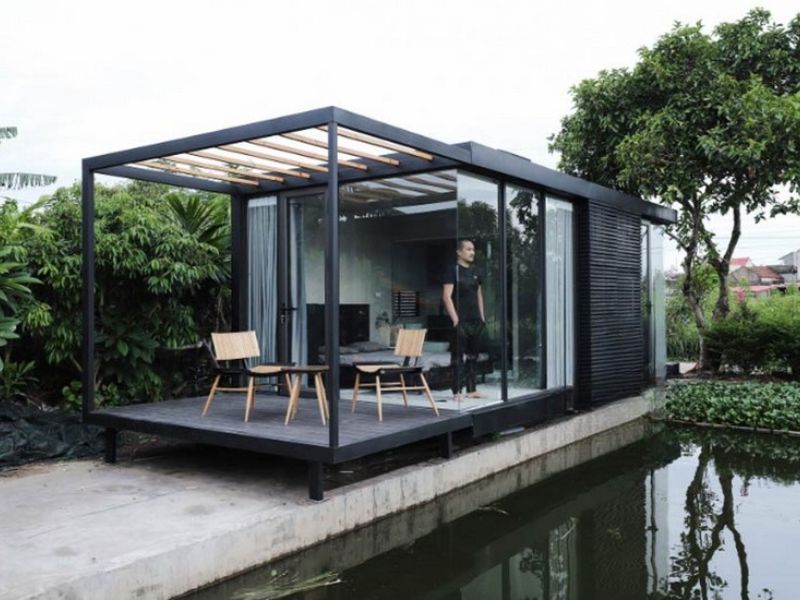 Thiết kế nhà tiền chế (nhà khung thép) cấp 4 150 triệu