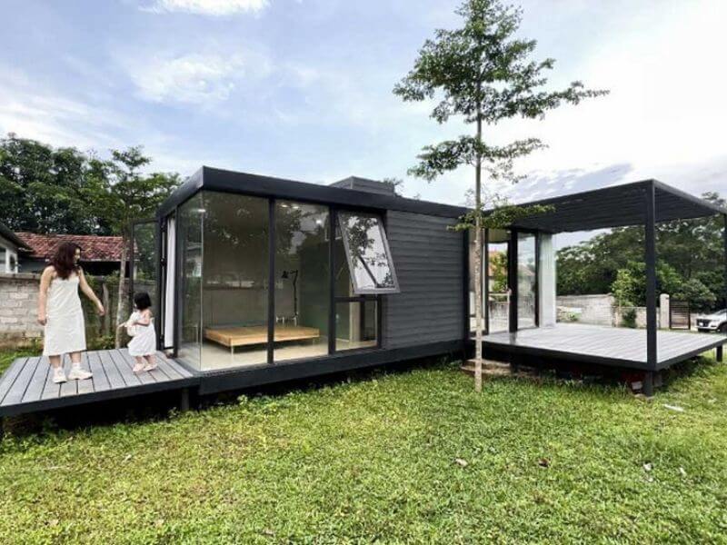 Thiết kế nhà tiền chế (nhà khung thép) cấp 4 dưới 100 triệu