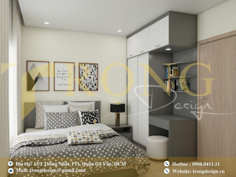 Mẫu thiết kế cho phòng ngủ 5m²