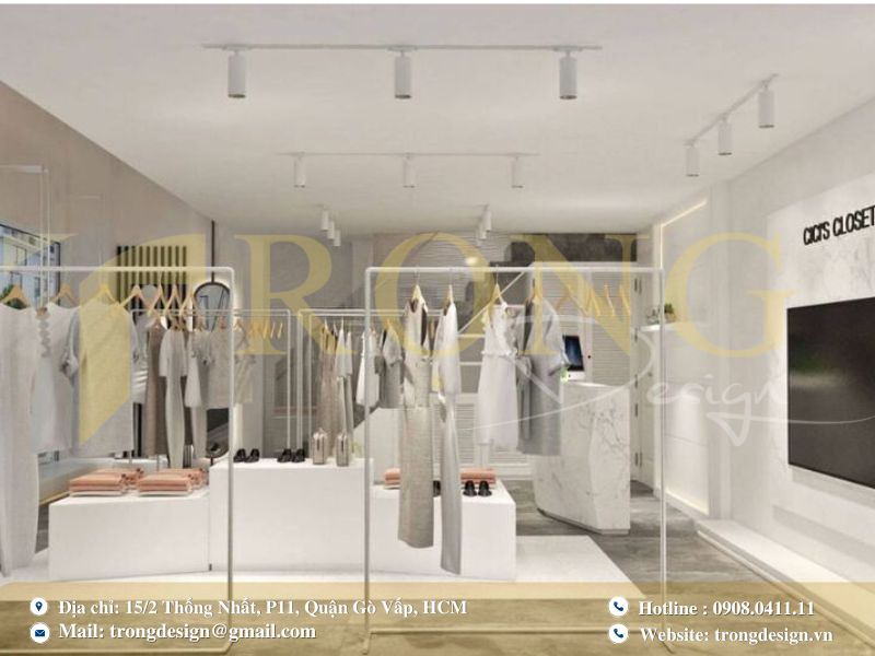 Lợi ích của một shop thời trang được thi công chuyên nghiệp