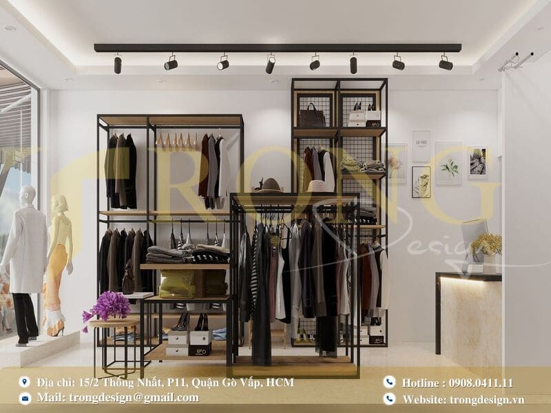 Cửa hàng thời trang công sở sang trọng, thanh lịch