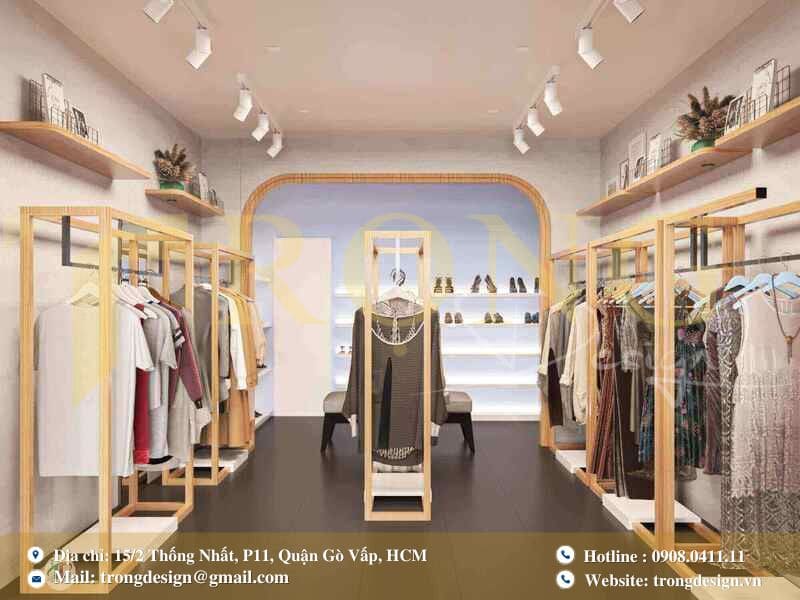 Không gian pastel dịu dàng cho shop thời trang nữ