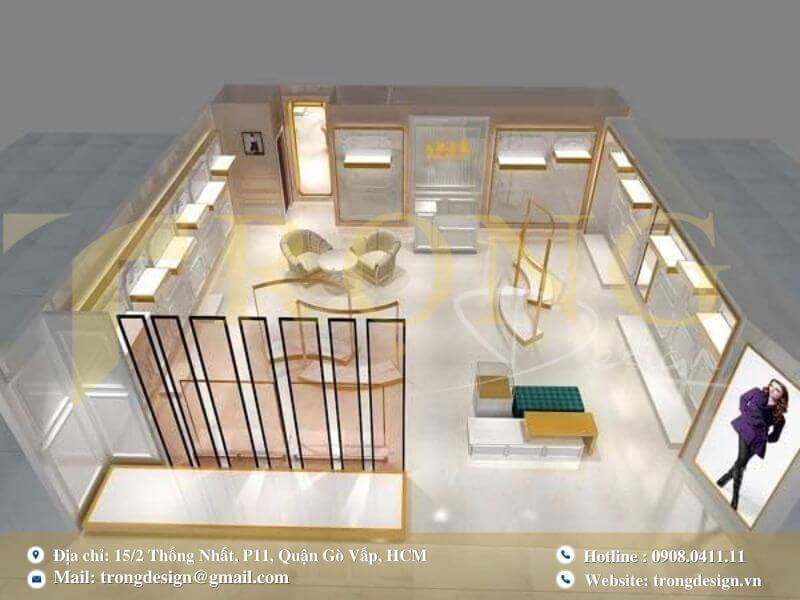 Thiết kế shop thời trang phong cách tối giản – tinh tế đến từng chi tiết