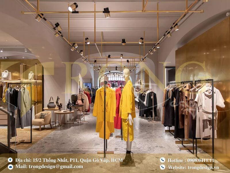 Mẫu thiết kế shop theo phong cách công nghiệp (industrial)