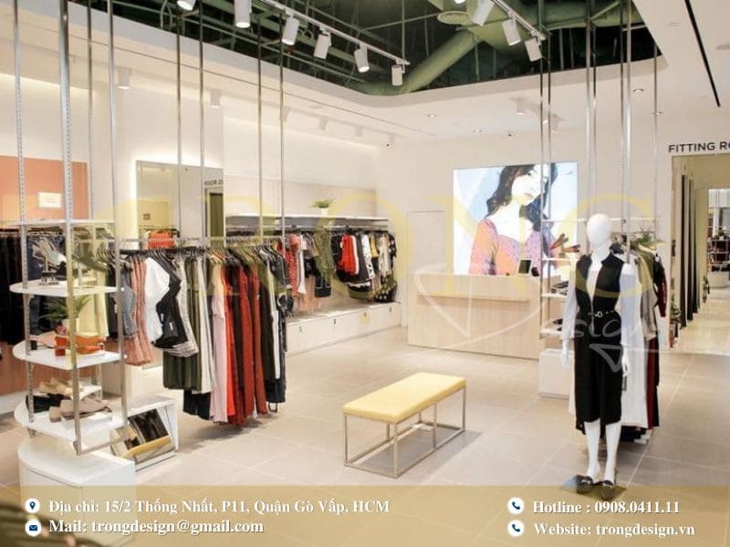 Các xu hướng thiết kế shop thời trang hiện nay