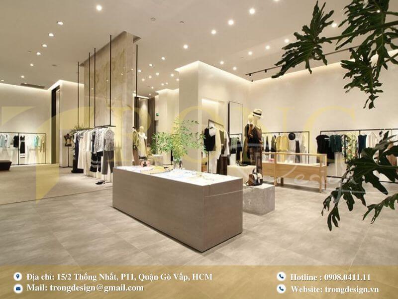 Thiết kế cửa hàng sang trọng và gần gũi với thiên nhiên.