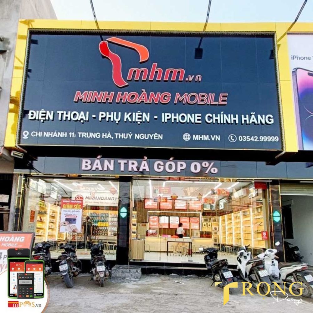 12_ Thiết kế_ thi công bảng hiệu Cửa hàng điện thoại di động_iphone _ Trọng Design