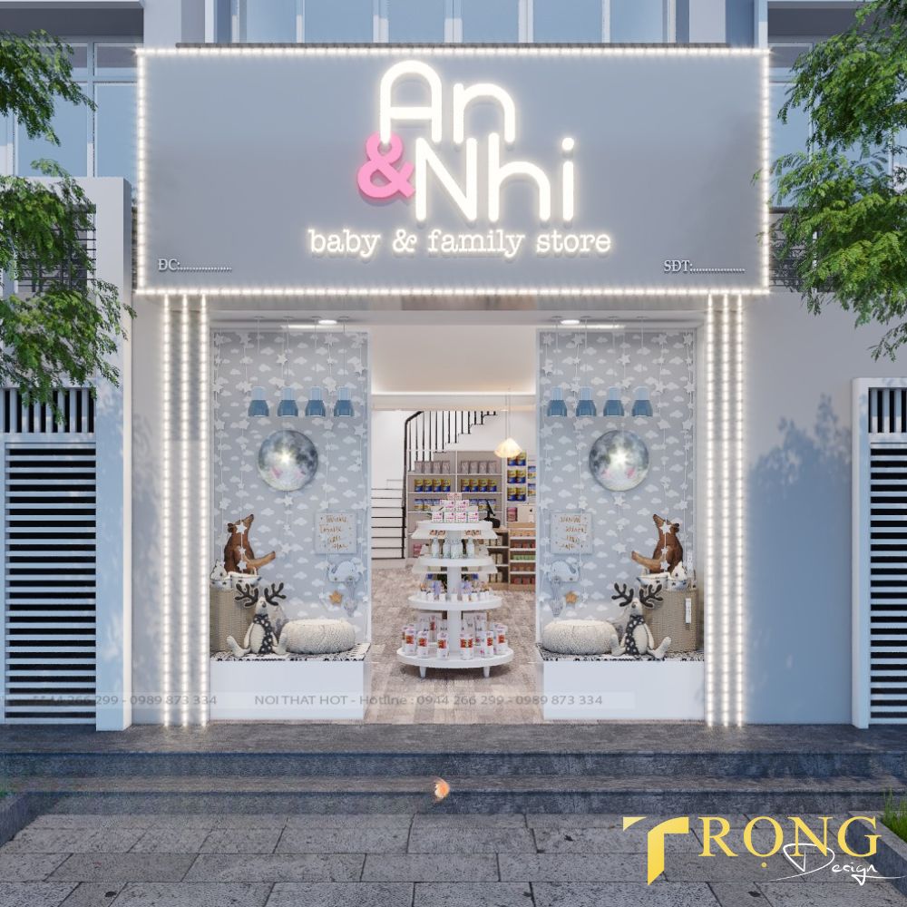 12_ Thiết kế_ thi công bảng hiệu Cửa hàng mỹ phẩm _ Trọng Design
