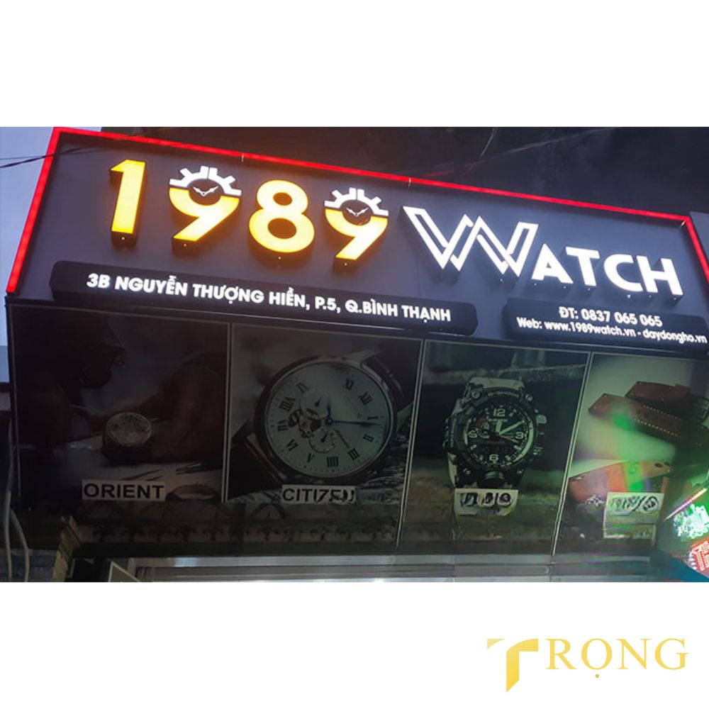 16_ Thiết kế_ thi công bảng hiệu Cửa hàng đồng hồ _ Trọng Design