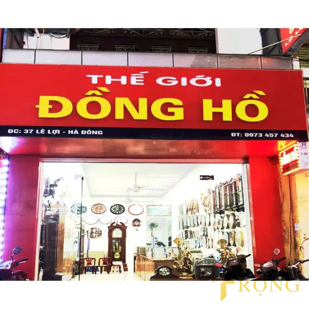 18_ Thiết kế_ thi công bảng hiệu Cửa hàng đồng hồ _ Trọng Design