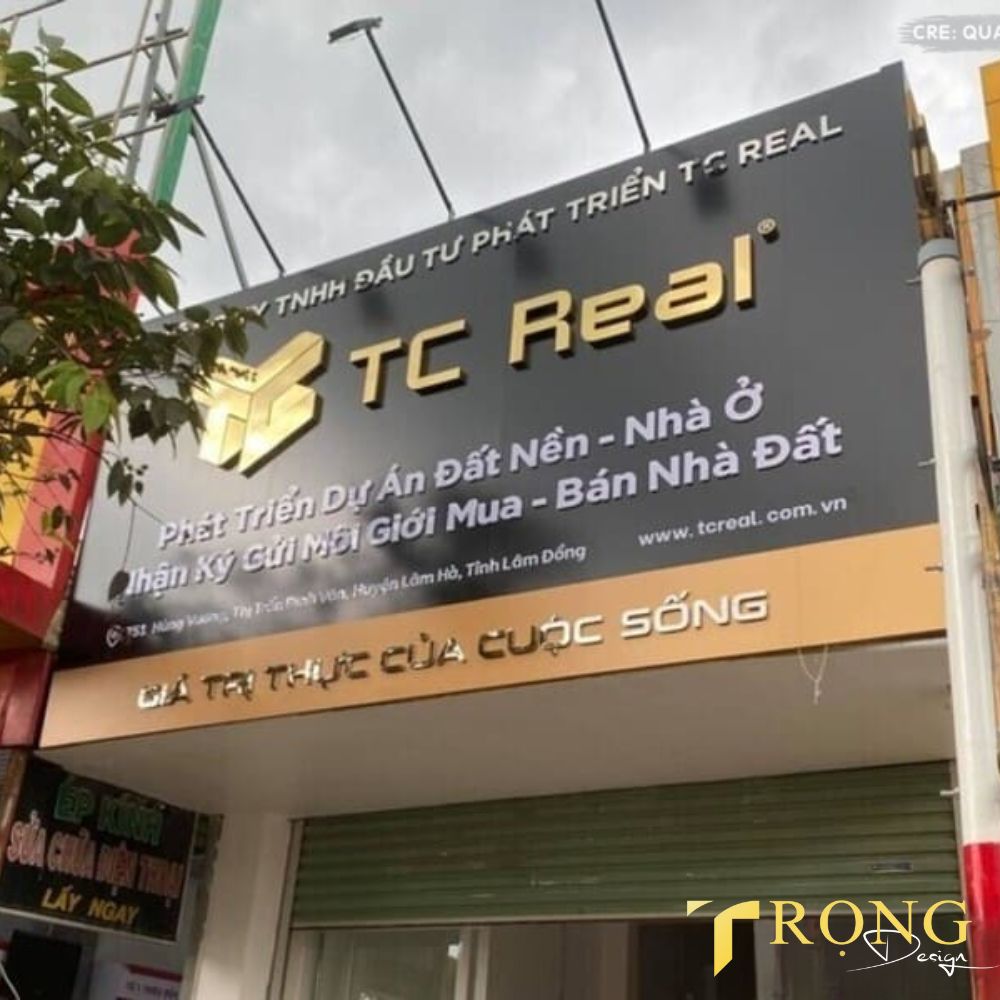 19_ Thiết kế_ thi công bảng hiệu Bất động sản _ Trọng Design