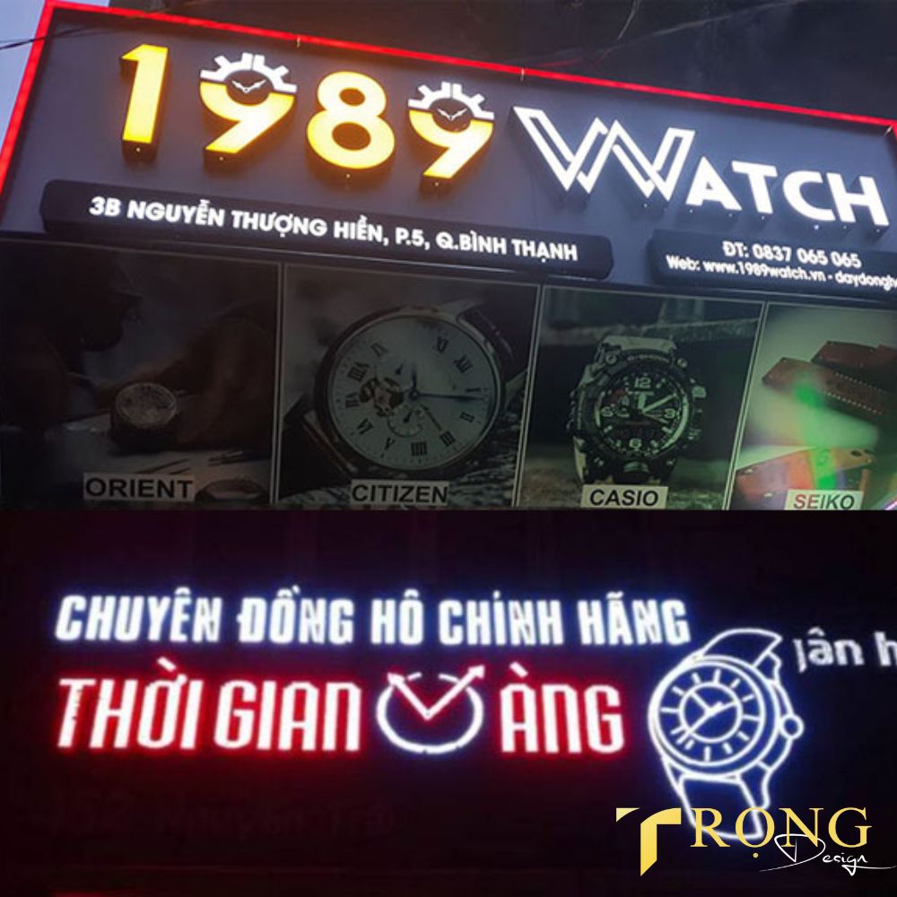 19_ Thiết kế_ thi công bảng hiệu Cửa hàng đồng hồ _ Trọng Design