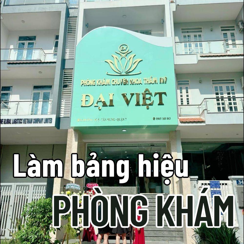 2 Làm bảng hiệu Phòng khám giá rẻ, nhanh chóng _ Trọng Design