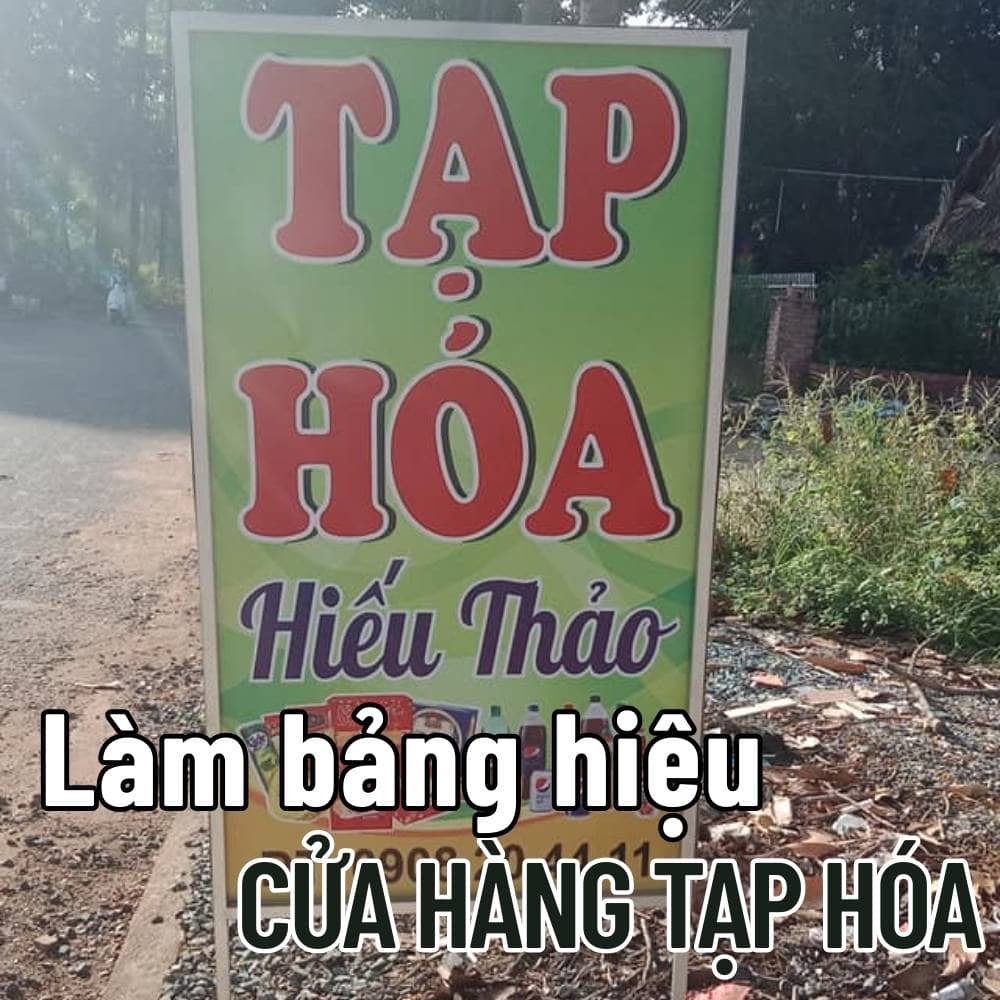 23 Thi công_ Làm bảng hiệu Cửa hàng tạp hóa_ Minimart giá rẻ, hình ảnh đẹp _ Trọng Design