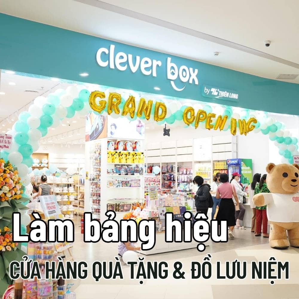33 Thi công_ Làm bảng hiệu Cửa hàng quà tặng & đồ lưu niệm đẹp, thu hút giá tốt _ Trọng Design