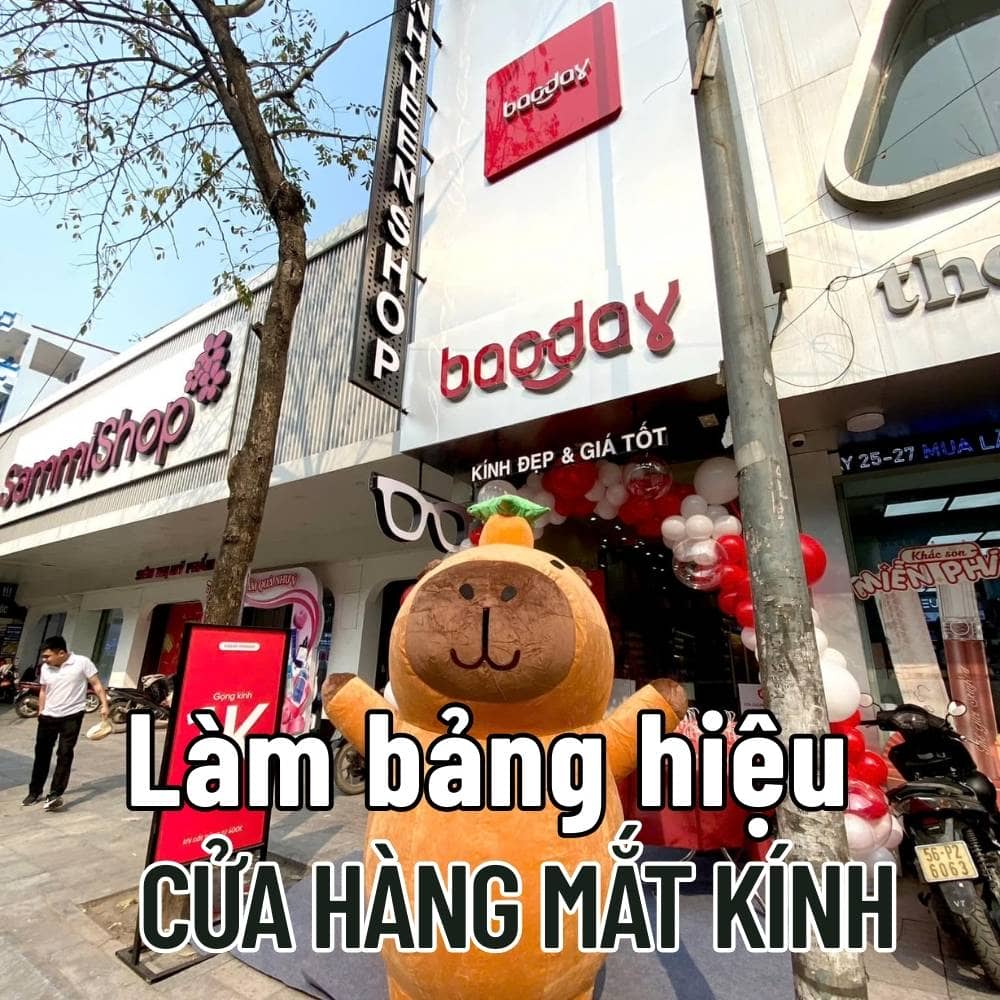 64 Thi công_ Làm bảng hiệu Cửa hàng mắt kính đẹp, độc đáo giá tốt _ Trọng Design