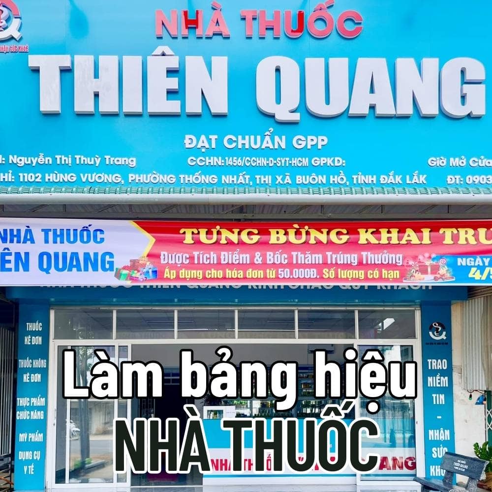 69 Thi công_ Làm bảng hiệu Nhà thuốc đạt GPP đẹp, uy tín giá tốt _ Trọng Design