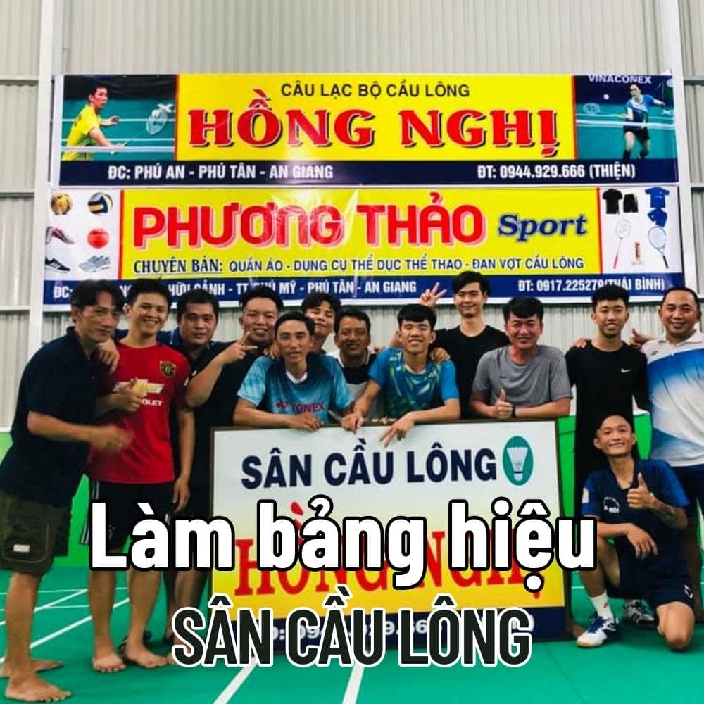 74 Thi công_ Làm bảng hiệu Sân cầu lông đẹp, thể thao, thu hút giá tốt _ Trọng Design