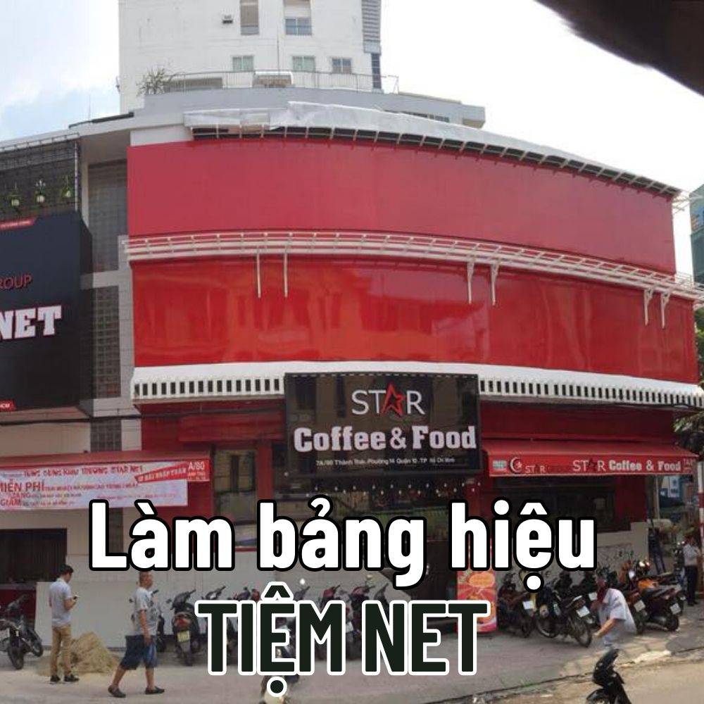 76 Thi công_ Làm bảng hiệu Tiệm net đẹp, thu hút khách hàng giá tốt _ Trọng Design