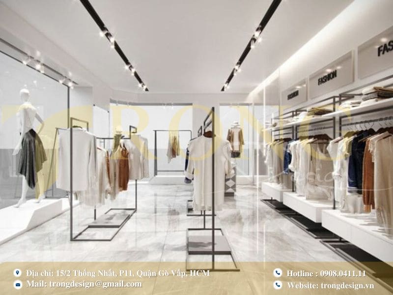 Mẫu shop thời trang nữ hiện đại tại trung tâm Thủ Dầu Một