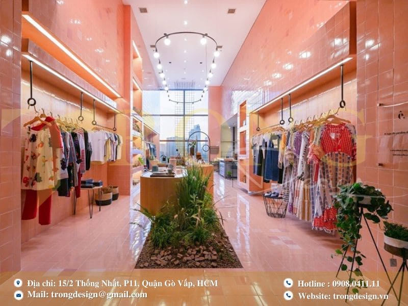 Thiết kế shop thời trang Bình Dương hiện đại và thu hút khách