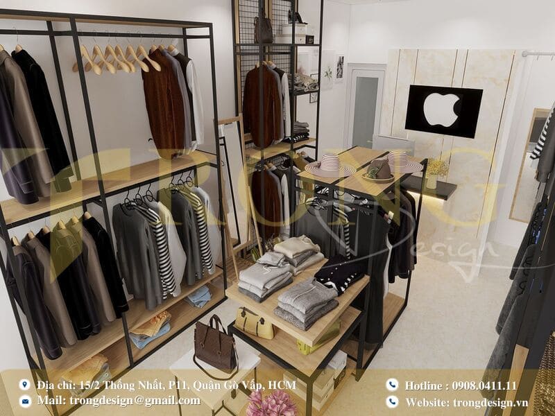 Thiết kế shop diện tích nhỏ tối ưu không gian