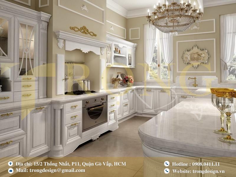 Thiết kế bếp cổ điển – Sang trọng theo thời gian
