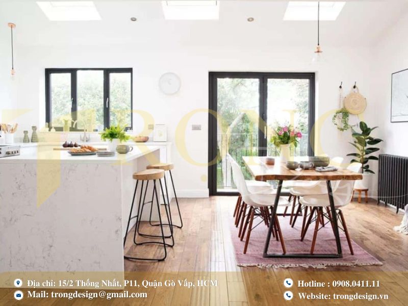 Thiết kế bếp mở – Không gian gắn kết gia đình