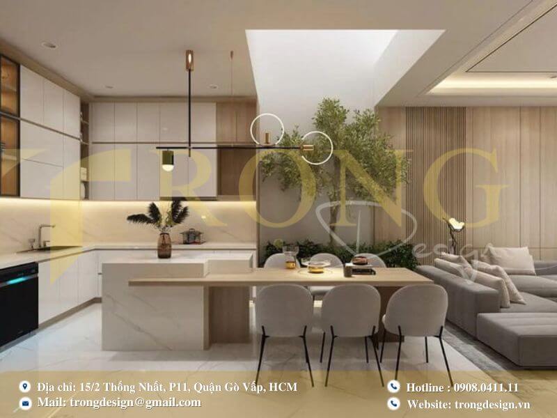 Khám phá các mẫu thiết kế thi công phòng bếp quận 3