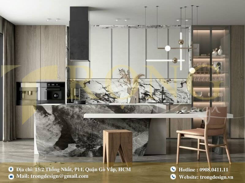 Báo giá thiết kế thi công phòng bếp quận 4
