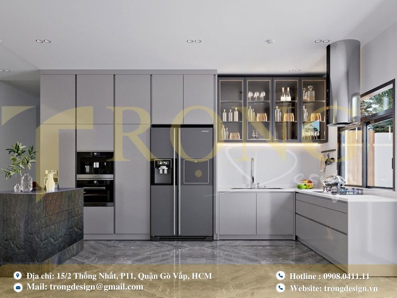 Lý do nên thuê đơn vị thiết kế thi công phòng bếp tại quận 5