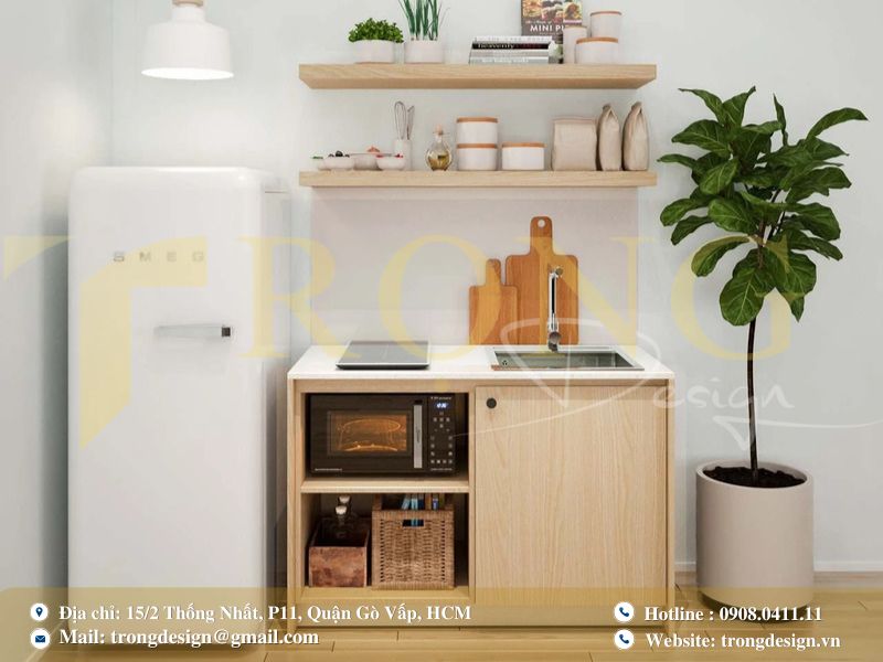 Bếp mini tích hợp công năng thông minh