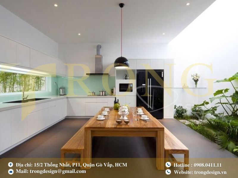 Bếp xanh mở ra vườn, hòa mình với thiên nhiên