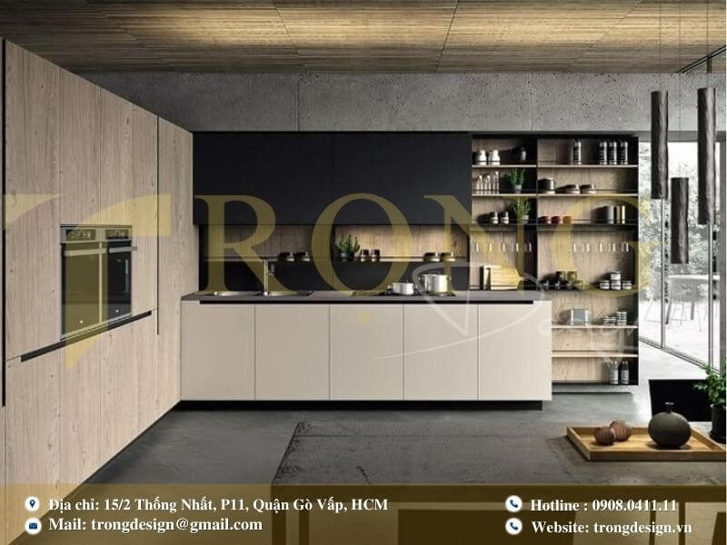 Quy trình thi công và thiết kế phòng bếp ở Tân Phú tại Trọng Design