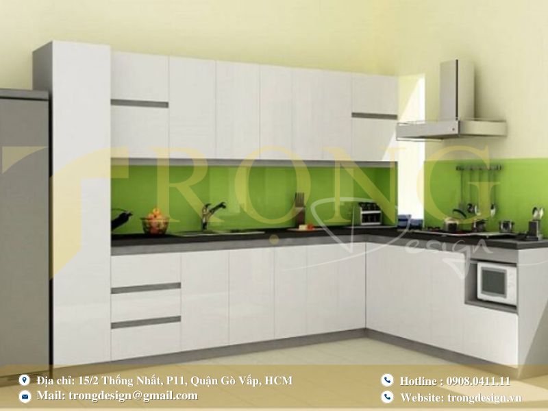 Thiết kế thi công phòng bếp Bình Dương chuyên nghiệp, thẩm mỹ cao