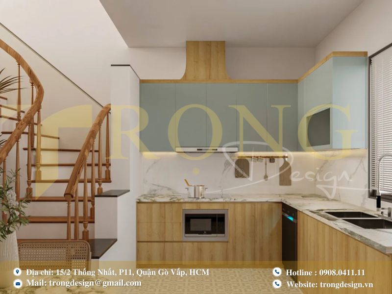 Mẫu bếp phong cách Bắc Âu – nhẹ nhàng và tinh tế