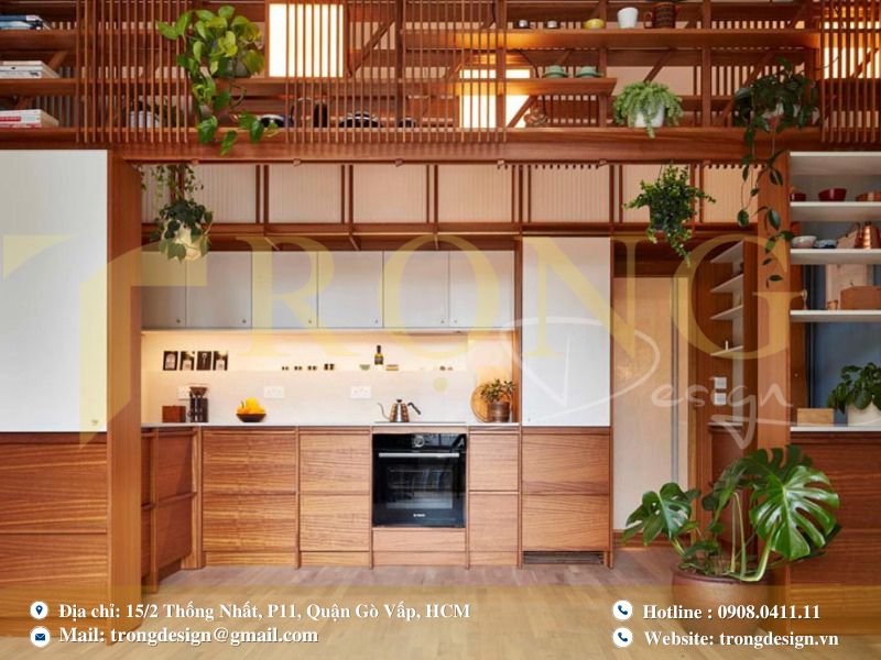 Mẫu bếp phong cách Nhật Bản – tối giản nhưng tinh tế