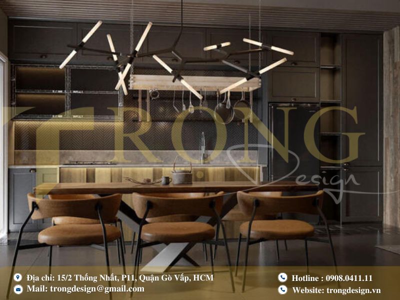 Mẫu bếp kiểu Industrial cá tính