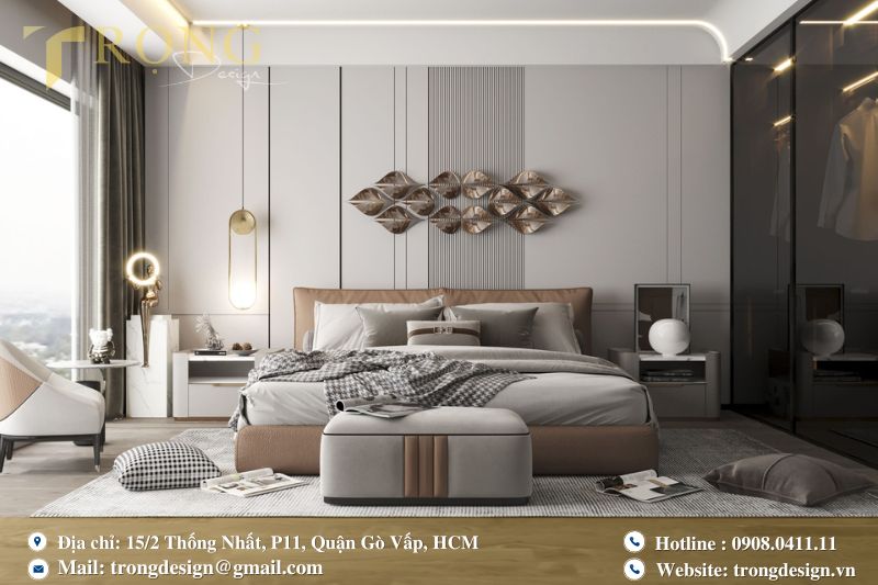 Phong cách thiết kế thi công phòng ngủ hiện đại