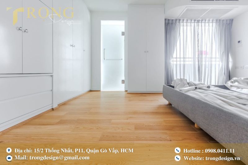 Sử dụng sàn gỗ tự nhiên cho phòng ngủ