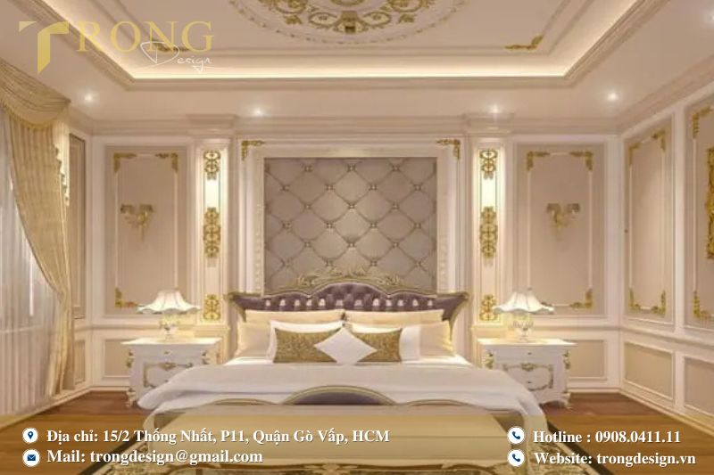 Phòng ngủ thiết kế đậm chất quý tộc