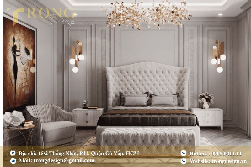 Kết hợp tranh nghệ thuật tạo cảm giác sang trọng