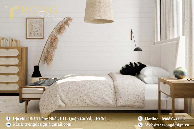 Phòng ngủ đơn giản mang lại sự phóng khoáng