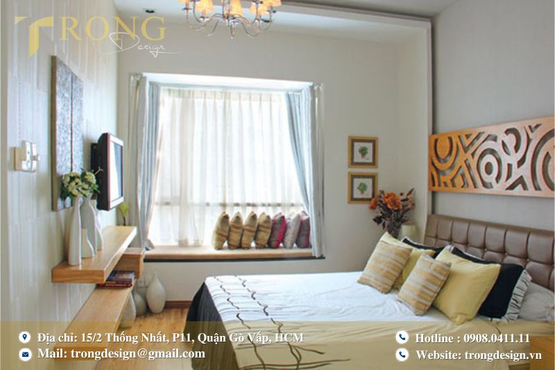 Tránh đặt gương đối diện giường ngủ