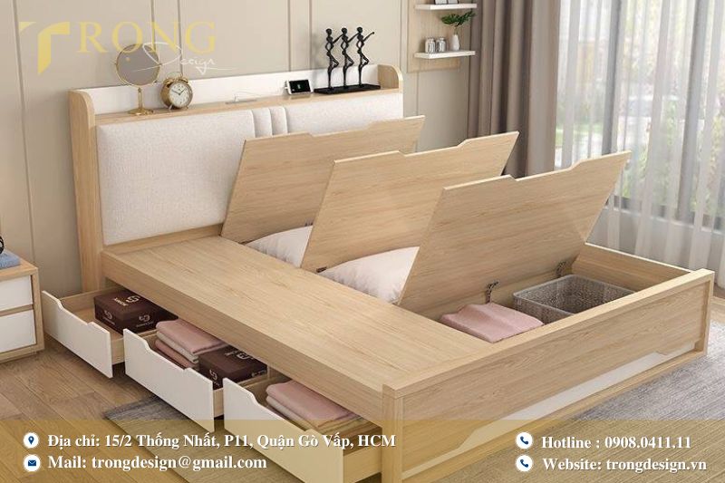 Giường ngủ đa năng kết hợp hộp kéo