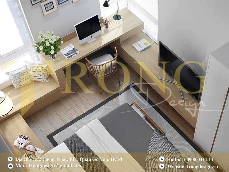 Phòng ngủ nhỏ gọn, tối ưu công năng