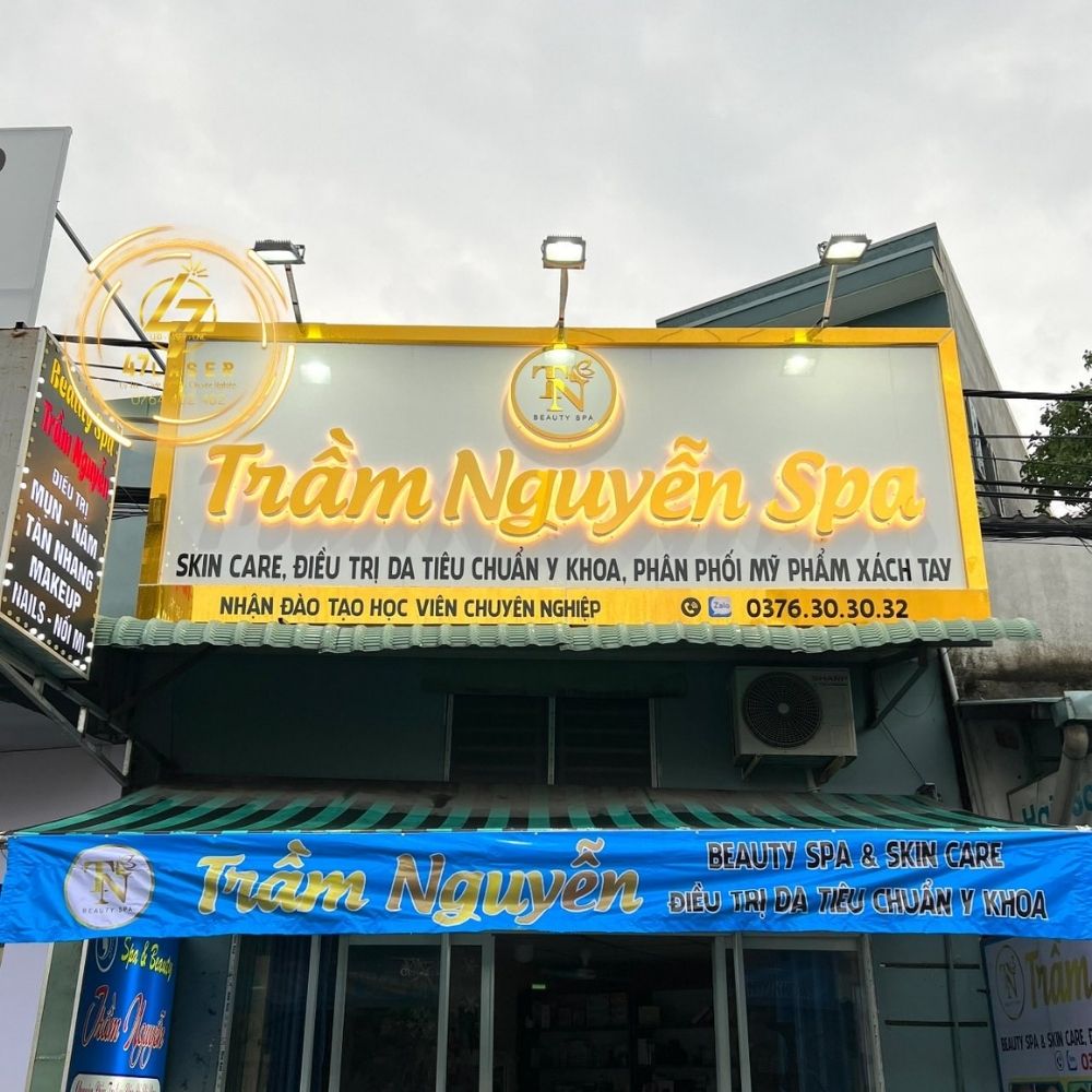 Thi công bảng hiệu giá rẻ Sài Gòn _ Làm bảng hiệu quảng cáo, bảng hiệu cửa hàng uy tín Sài Gòn - Hà Nội_ Trọng Design