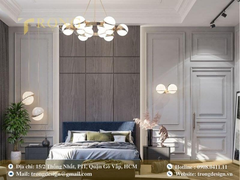 Hiện đại và cá tính với điểm nhấn màu xanh dương.