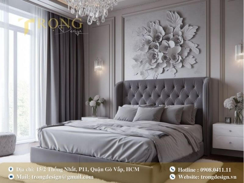 Sang trọng và tinh tế với nghệ thuật hoa 3D và ánh sáng lấp lánh.