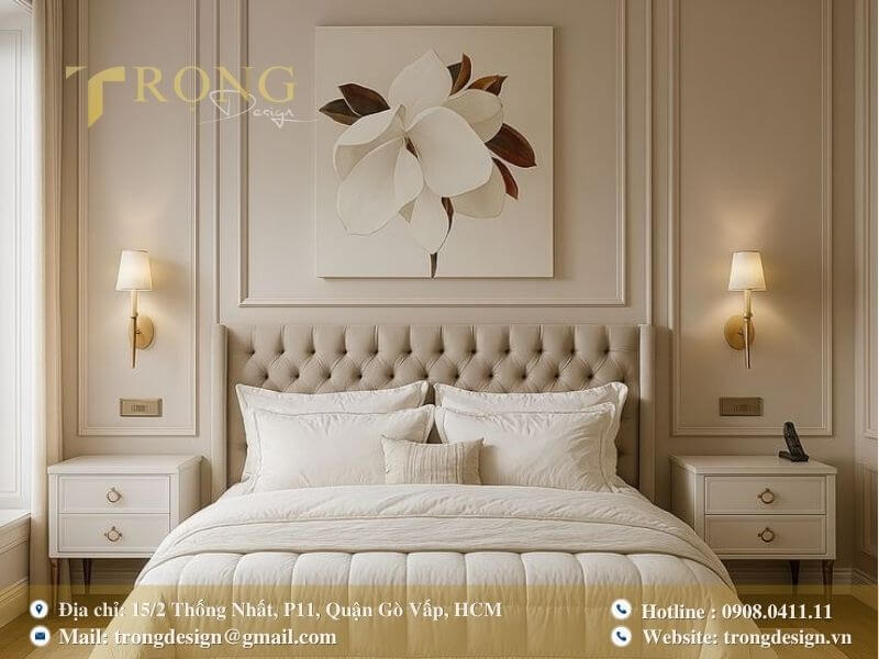Thanh lịch và ấm cúng với phong cách tân cổ điển dịu dàng.